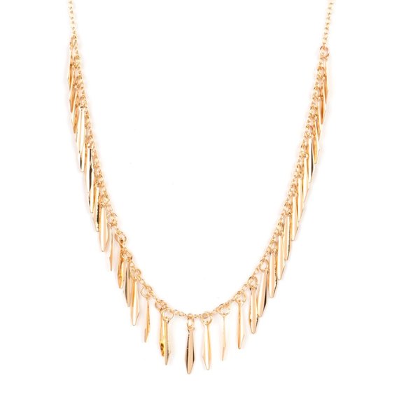 Striking Sheen - Gold Necklace - Picture 2 of 3